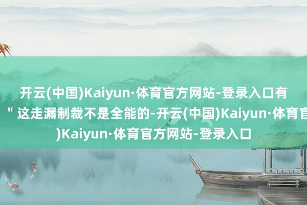 开云(中国)Kaiyun·体育官方网站-登录入口有经济学家评推崇：＂这走漏制裁不是全能的-开云(中国)Kaiyun·体育官方网站-登录入口