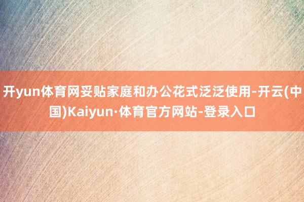 开yun体育网妥贴家庭和办公花式泛泛使用-开云(中国)Kaiyun·体育官方网站-登录入口