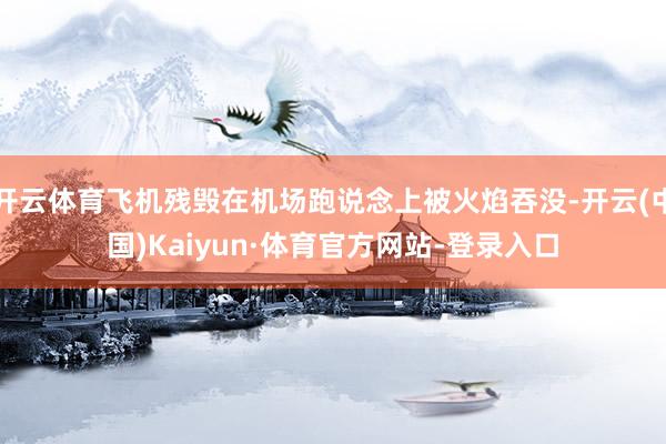 开云体育飞机残毁在机场跑说念上被火焰吞没-开云(中国)Kaiyun·体育官方网站-登录入口